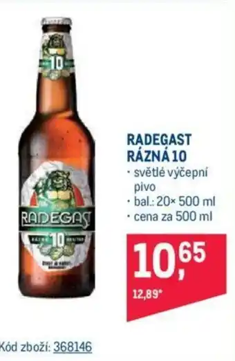 Makro RADEGAST RÁZNÁ 10 nabídka