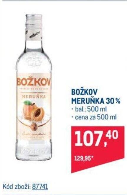 Makro BOŽKOV MERUŇKA 30% nabídka