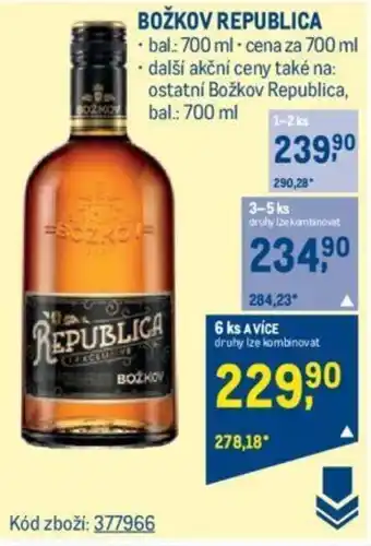 Makro BOŽKOV REPUBLICA nabídka