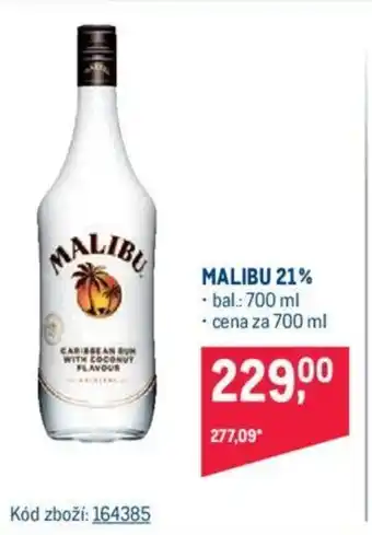 Makro MALIBU 21% nabídka