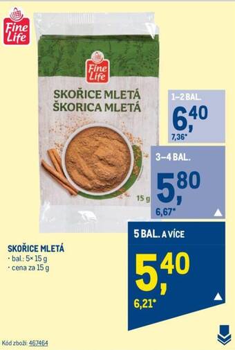 Makro SKOŘICE MLETÁ nabídka