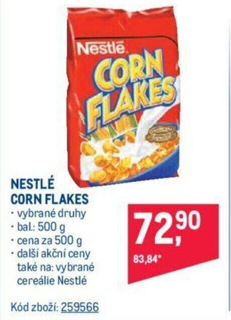 Makro NESTLÉ CORN FLAKES nabídka