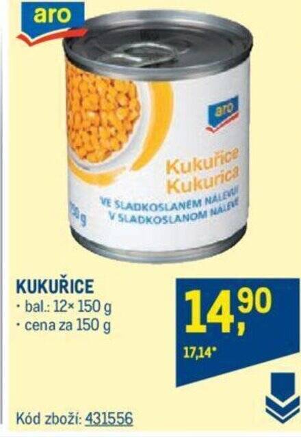 Makro KUKUŘICE nabídka