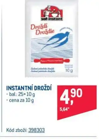 Makro INSTANTNÍ DROŽDÍ nabídka