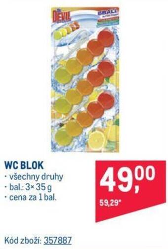 Makro WC BLOK nabídka