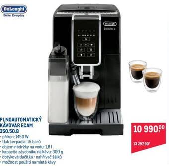 Makro PLNOAUTOMATICKÝ KÁVOVAR ECAM 350.50.B nabídka