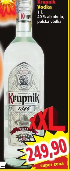 Norma Krupnik Vodka nabídka