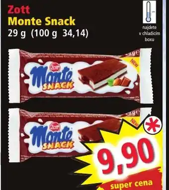 Norma Zott Monte Snack nabídka