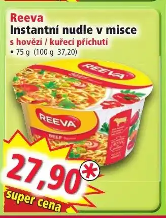 Norma Reeva Instantní nudle v misce nabídka