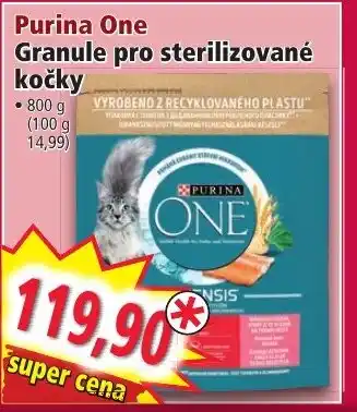 Norma Purina One Granule pro sterilizované kočky nabídka