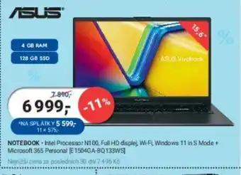 Planeo Elektro ASUS NOTEBOOK nabídka