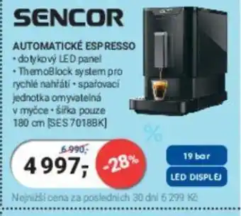 Planeo Elektro SENCOR AUTOMATICKÉ ESPRESSO nabídka