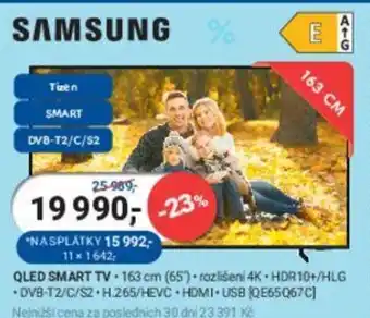 Planeo Elektro SAMSUNG QLED SMART TV nabídka
