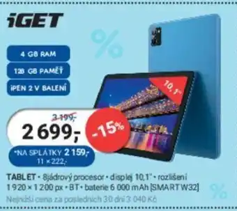 Planeo Elektro TABLET nabídka