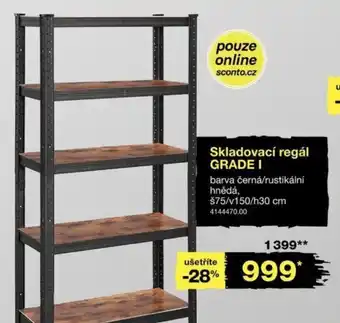 Sconto Skladovací regál GRADE I nabídka