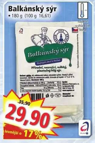 Norma Balkánský sýr nabídka