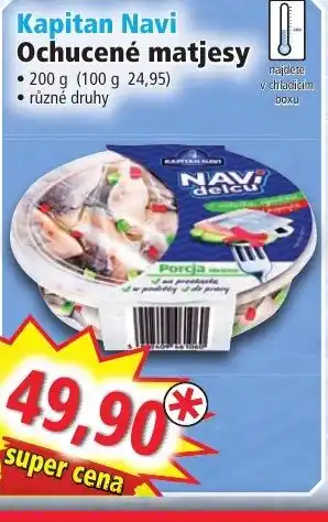 Norma Kapitan Navi Ochucené matjesy nabídka