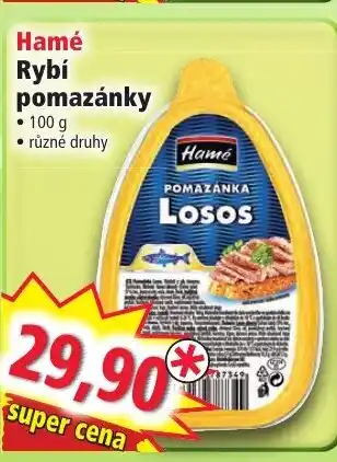 Norma Hamé Rybí pomazánky nabídka