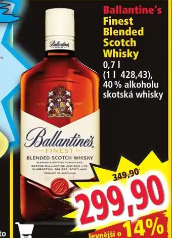 Norma Ballantine's Finest Blended Scotch Whisky nabídka