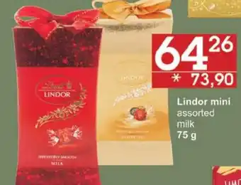 Jip Lindor mini assorted milk 75 g nabídka