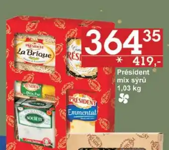 Jip Président mix sýrů 1,03 kg nabídka