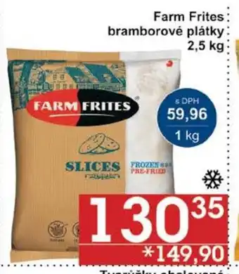 Farm Frites bramborové plátky 2,5 kg