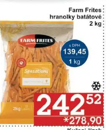 Jip Farm Frites hranolky batátové: 2 kg nabídka