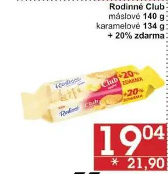 Jip Rodinné Club máslové 140 g karamelové 134 g+ 20% zdarma: nabídka