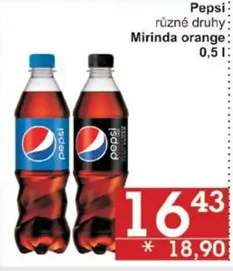 Jip Pepsi 0.5 l. nabídka
