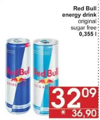 Jip Red Bull energy drink nabídka