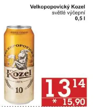 Jip Velkopopovický Kozel světlé výčepní 0,5L nabídka