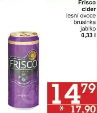 Jip Frisco cider nabídka