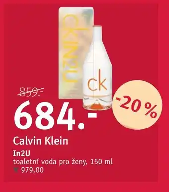 Rossmann Calvin Klein In2U nabídka