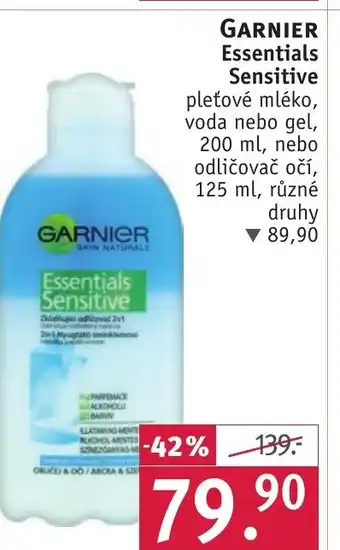 Rossmann GARNIER Essentials Sensitive nabídka