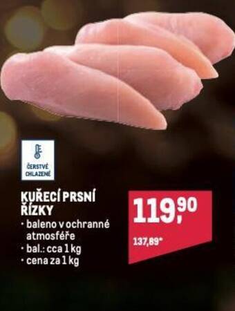 Makro KUŘECÍ PRSNÍ ŘÍZKY nabídka