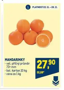 Makro Mandarinky nabídka