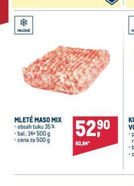 Makro Mleté maso mix nabídka