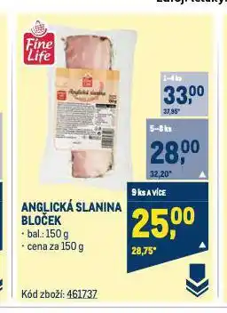 Makro Anglická slanina nabídka