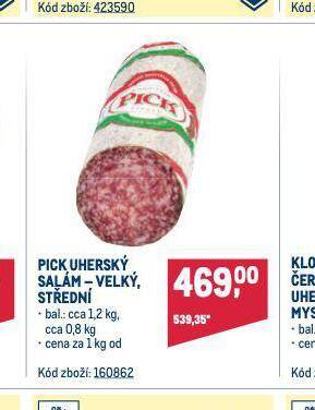 Makro Uherský salám nabídka
