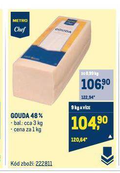 Makro Gouda sýr nabídka