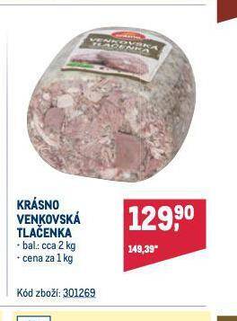 Makro Venkovská tlačenka nabídka