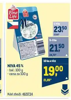 Makro Niva sýr nabídka