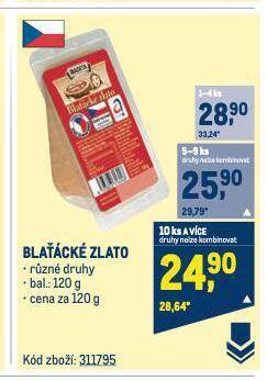 Makro Blaťácké zlato sýr nabídka