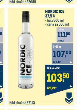Makro Nordic ice vodka nabídka