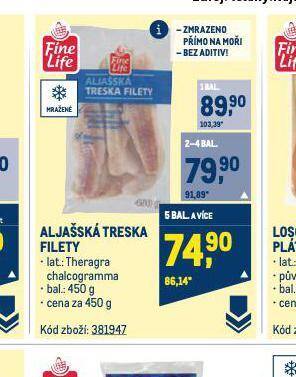 Makro Aljašská treska nabídka