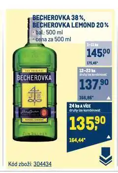 Makro Becherovka nabídka