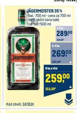 Makro Jagermeister nabídka