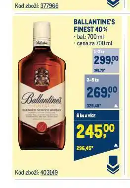 Makro Ballantine's finest nabídka