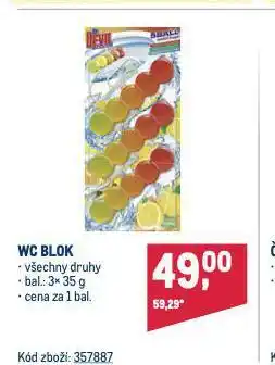 Makro Wc blok nabídka
