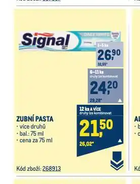 Makro Signal zubní pasta nabídka